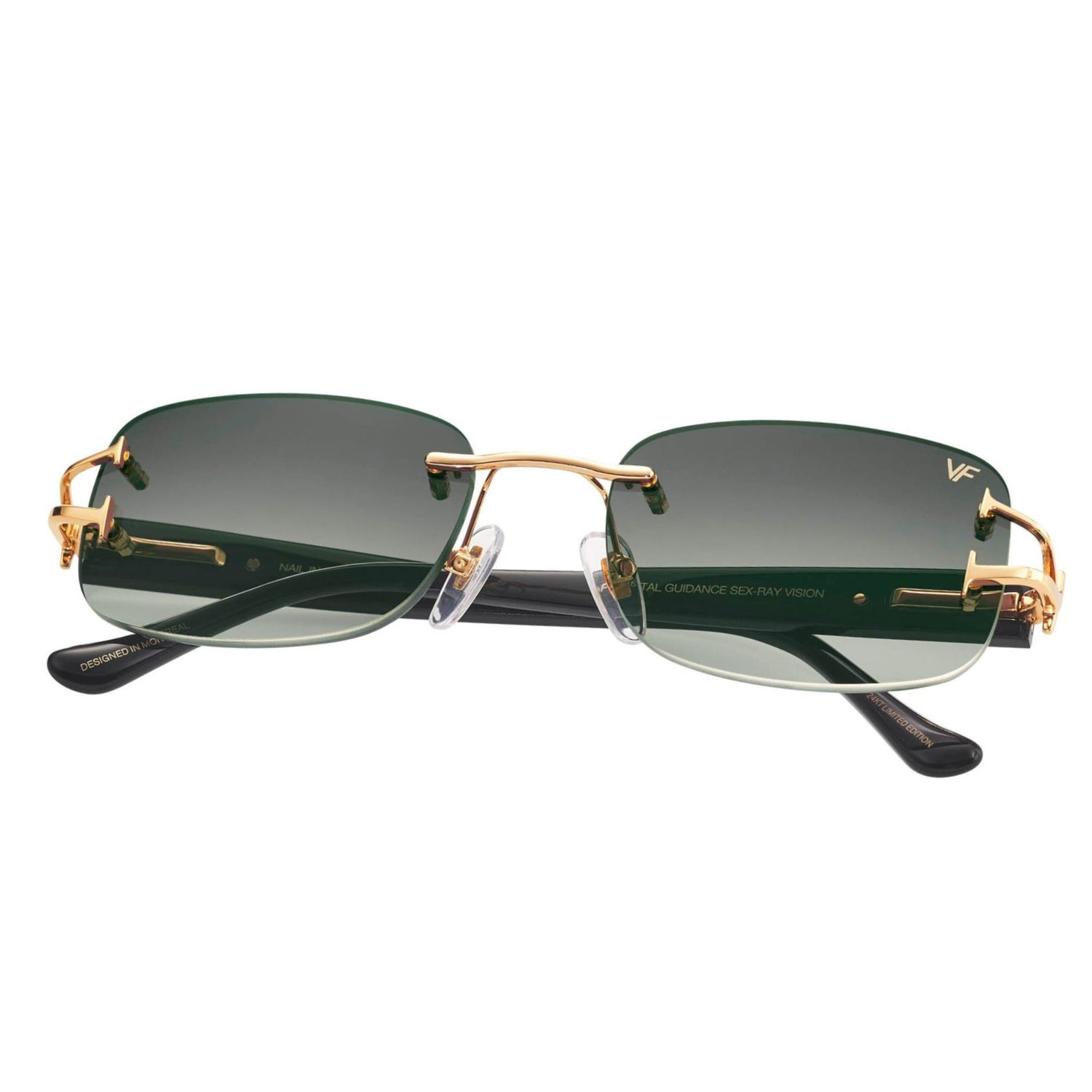 Vamp Life x Vintage Frames Nail in Coffin Limited Edition Rimless Drill Mount