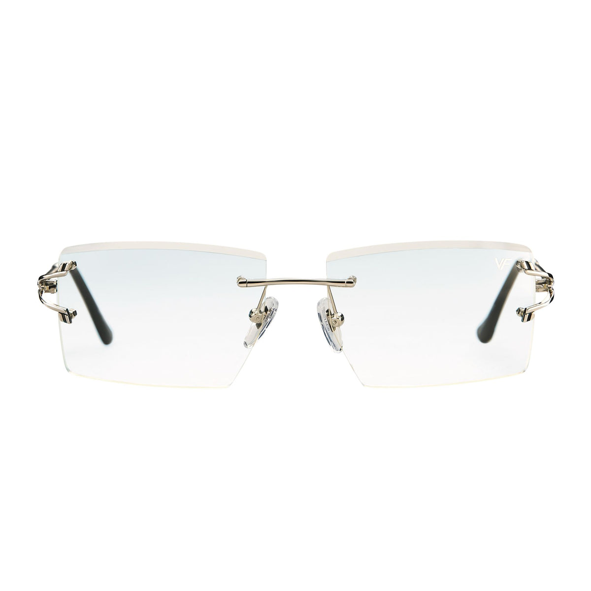 Icon Rimless Drill Mount 24kt White Gold – Vintage Frames  display picture 1