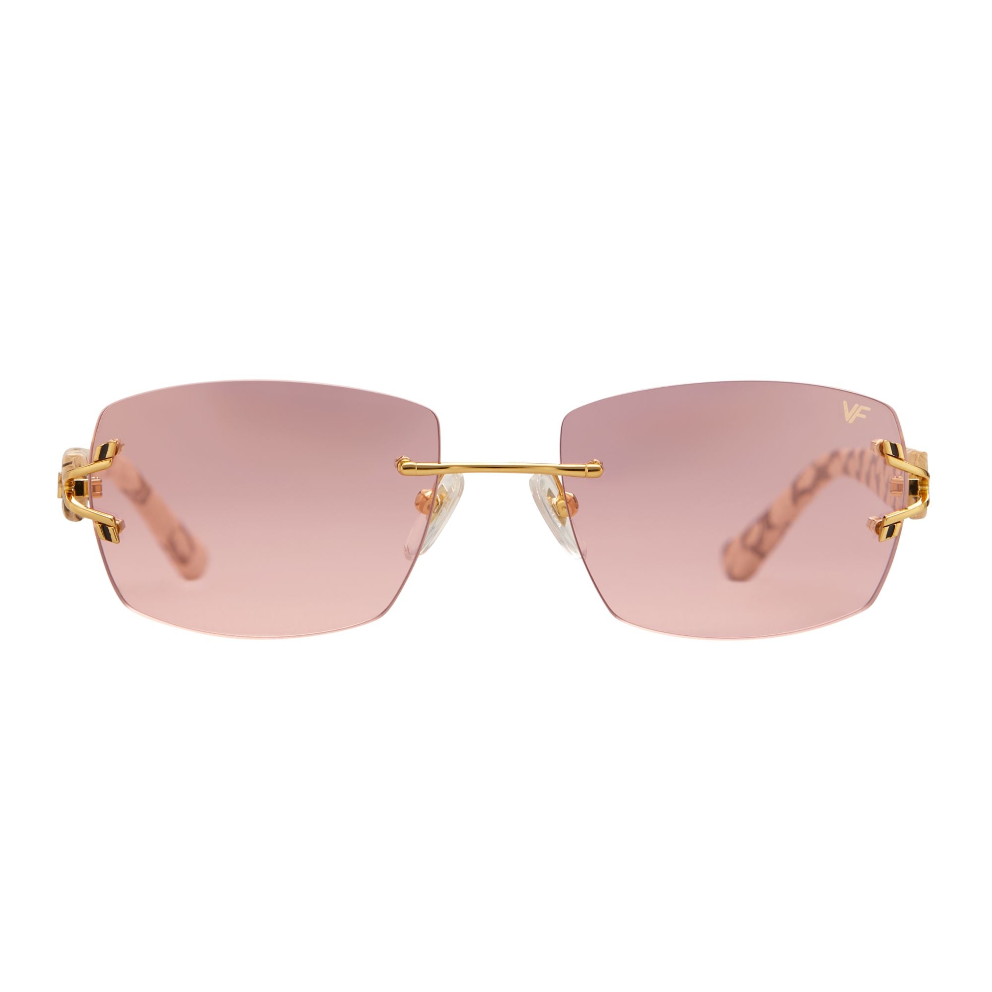 Bal Harbour Rose Snakeskin Edition Rimless Drill Mount – Vintage Frames ...