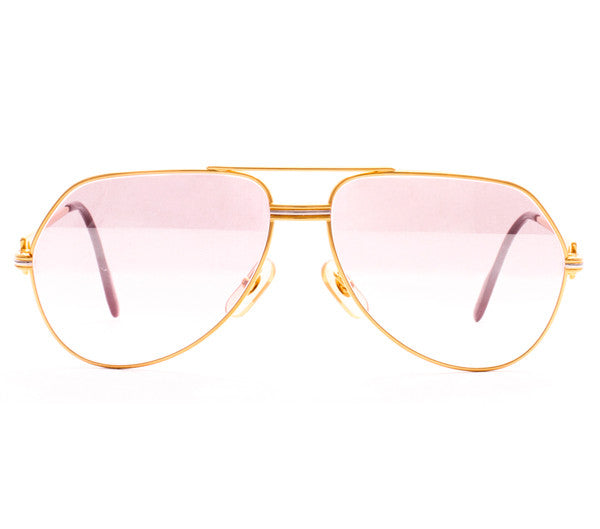 Vintage Cartier Vendome Louis Sunglasses Front