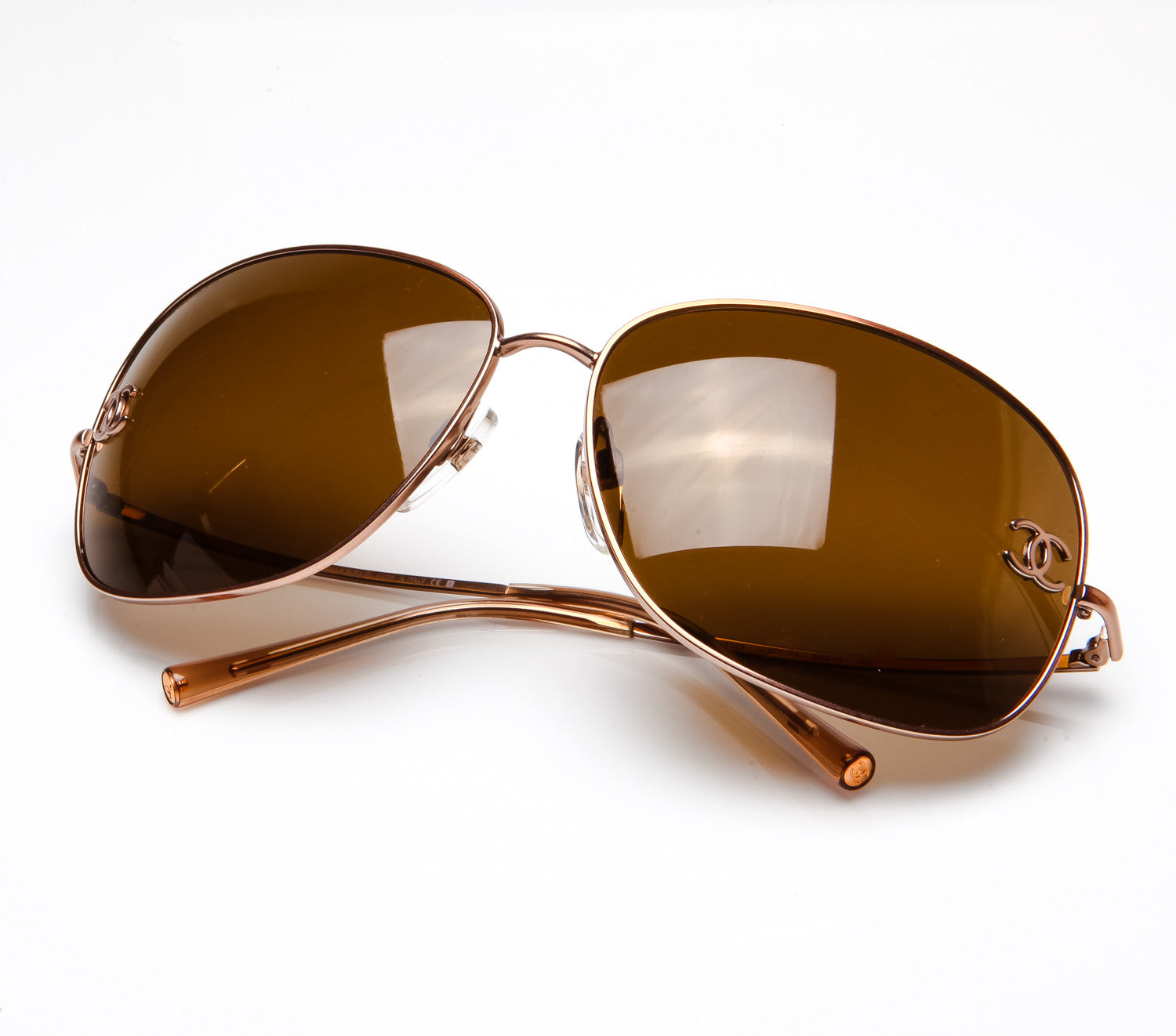 Chanel Aviator Sunglasses, Brown
