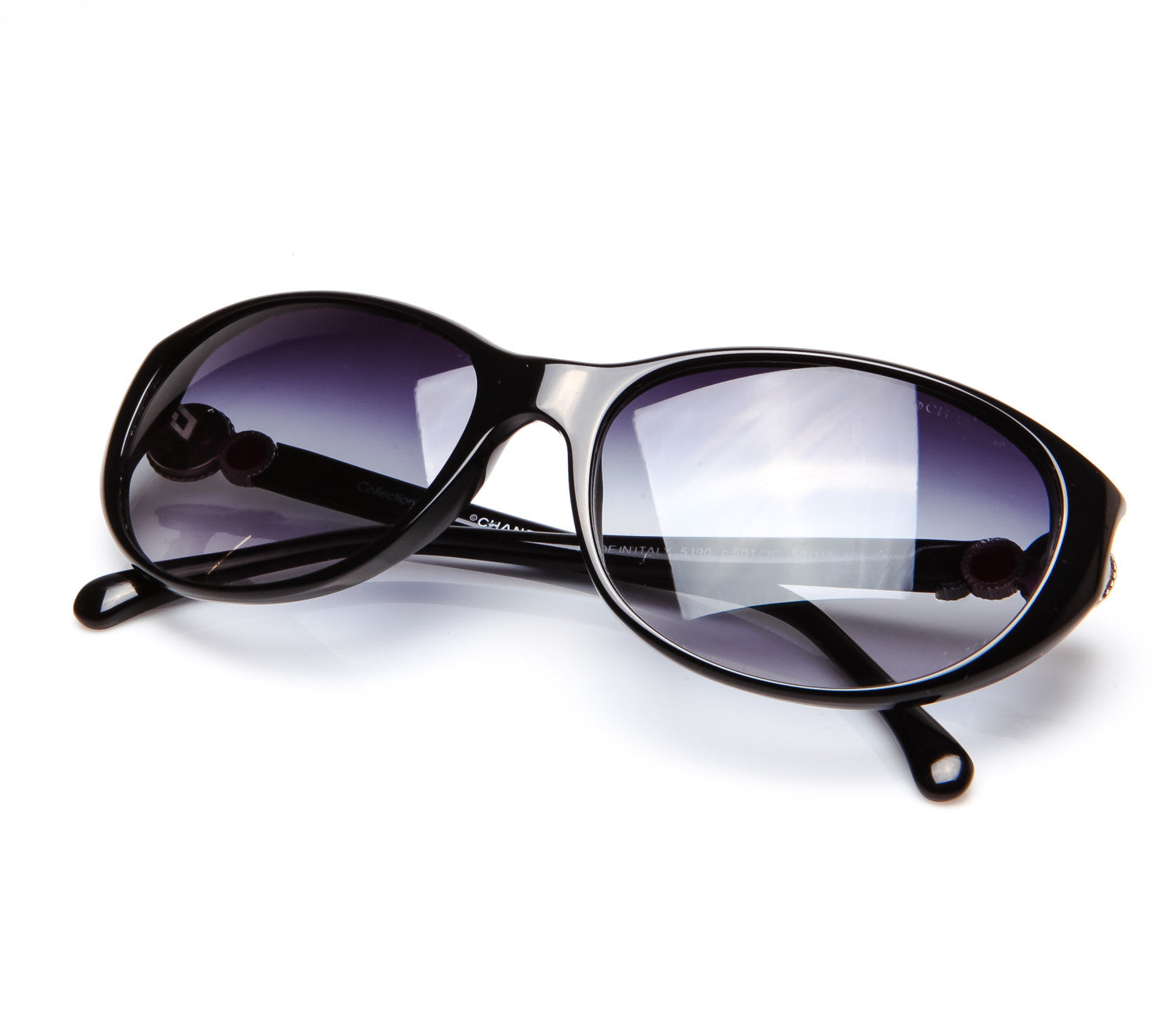 Chanel Designer Sunglasses 6016-501 in Black with Grey Lens - Speert  International