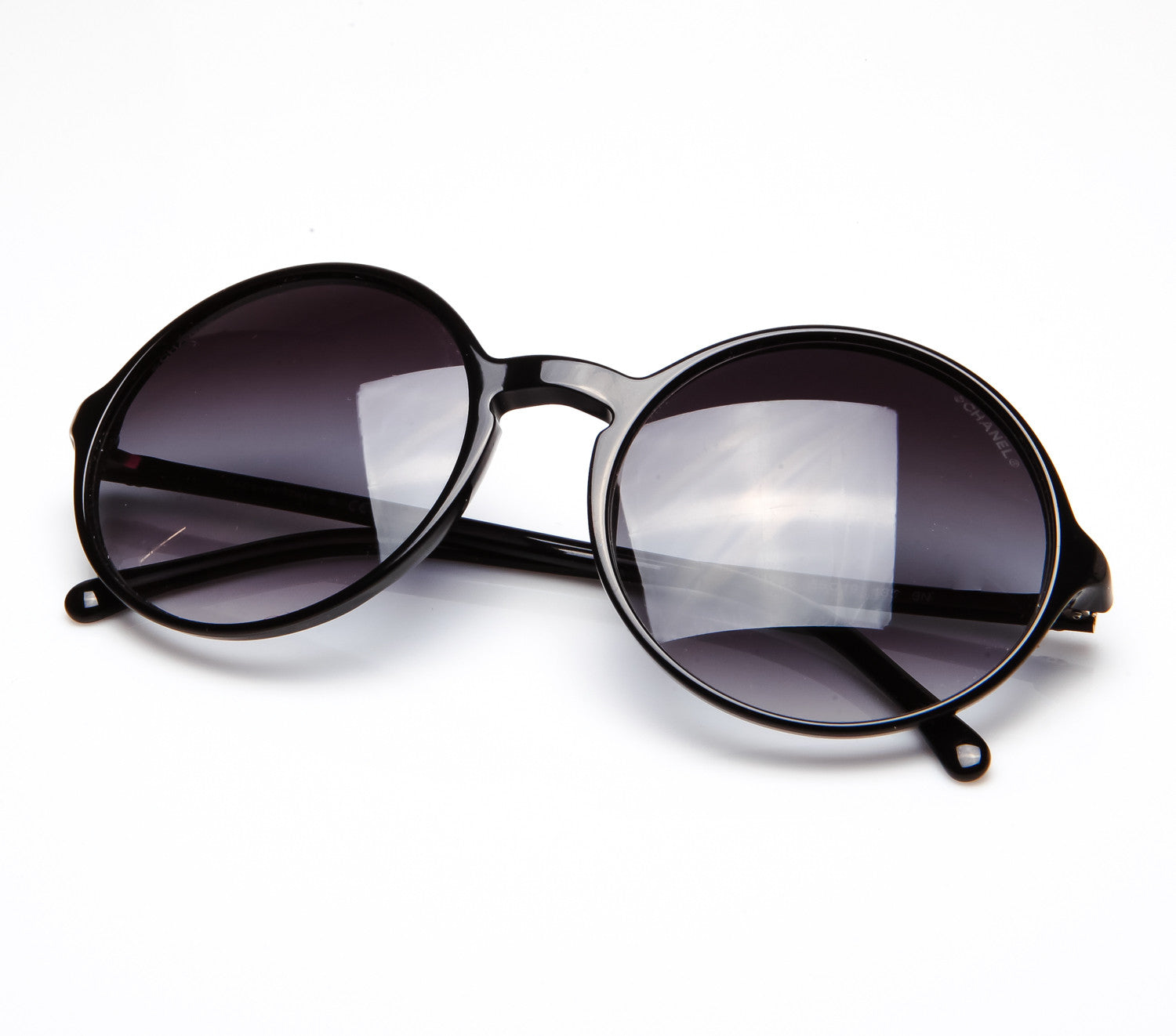 Vintage Chanel glasses Black Silvery Metal ref.979347 - Joli Closet