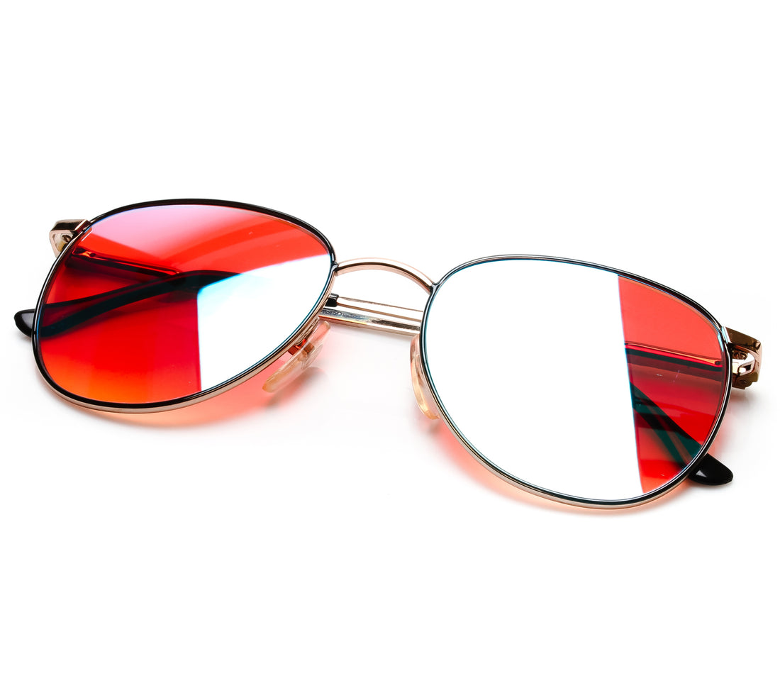 VF by Vintage Frames 22kt Gemini (Candy Red Gradient Yellow Multi Lens) Thumbnail