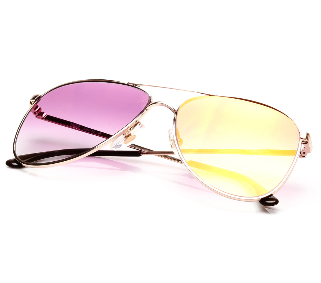 VF by Vintage Frames Champion OG (Grape Yellow Gradient Flash Gold Flat Lens) Thumbnail