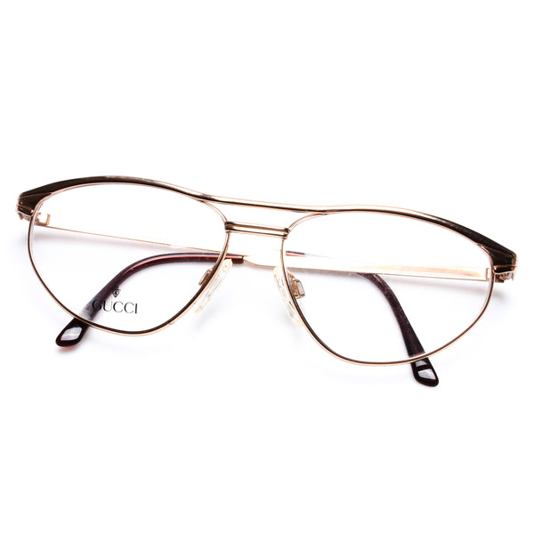 グッチ GUCCI ビンテージ ビッグフレームサングラス レトロ 60s 70s Gucci GG 2800 HBC07 – Vintage Frames Company