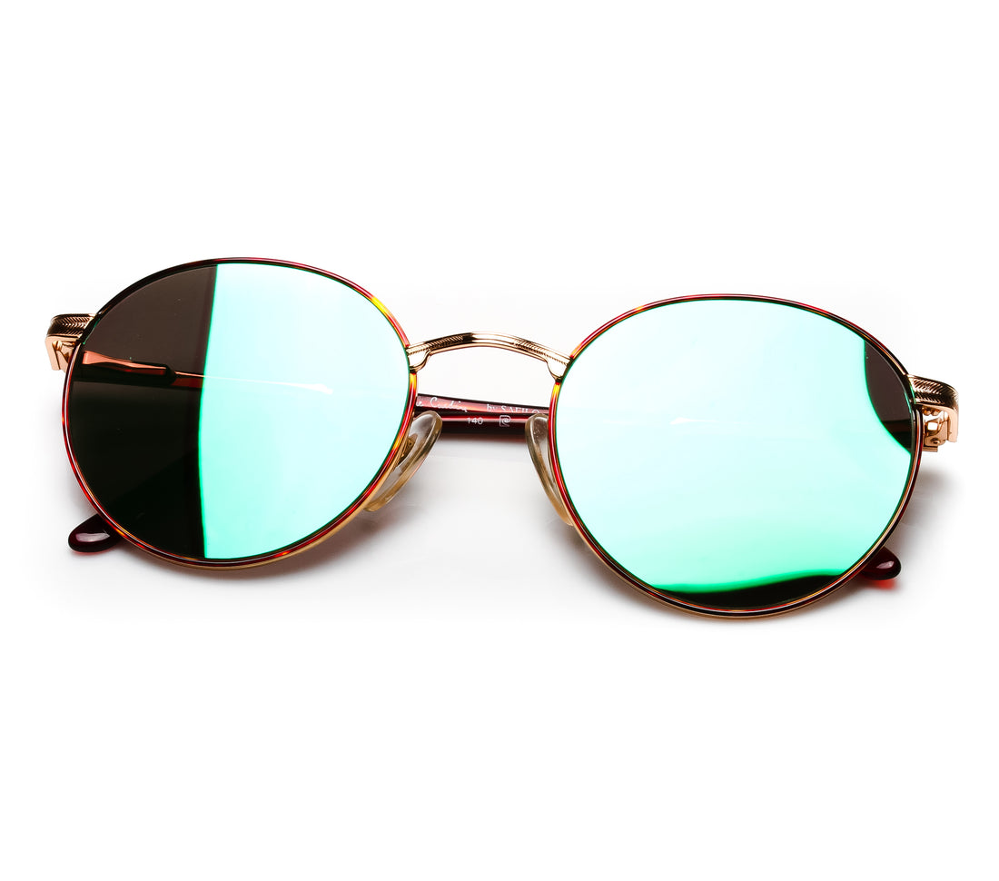 Pierre Cardin 6549 ( Black Green Mirror Flat Lens )