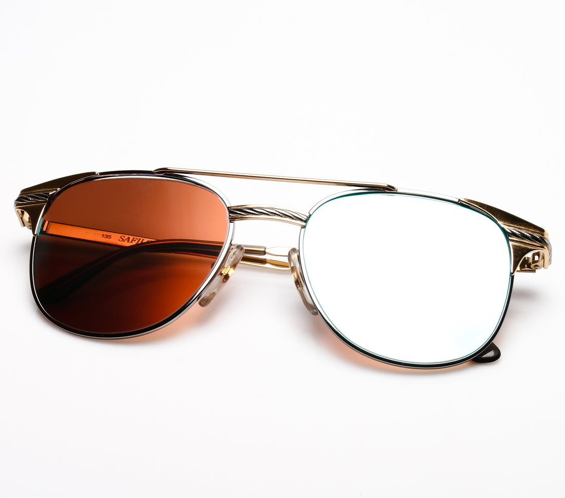 Safilo Team 7705 (Blue Peach Multi Flash Flat Lens)