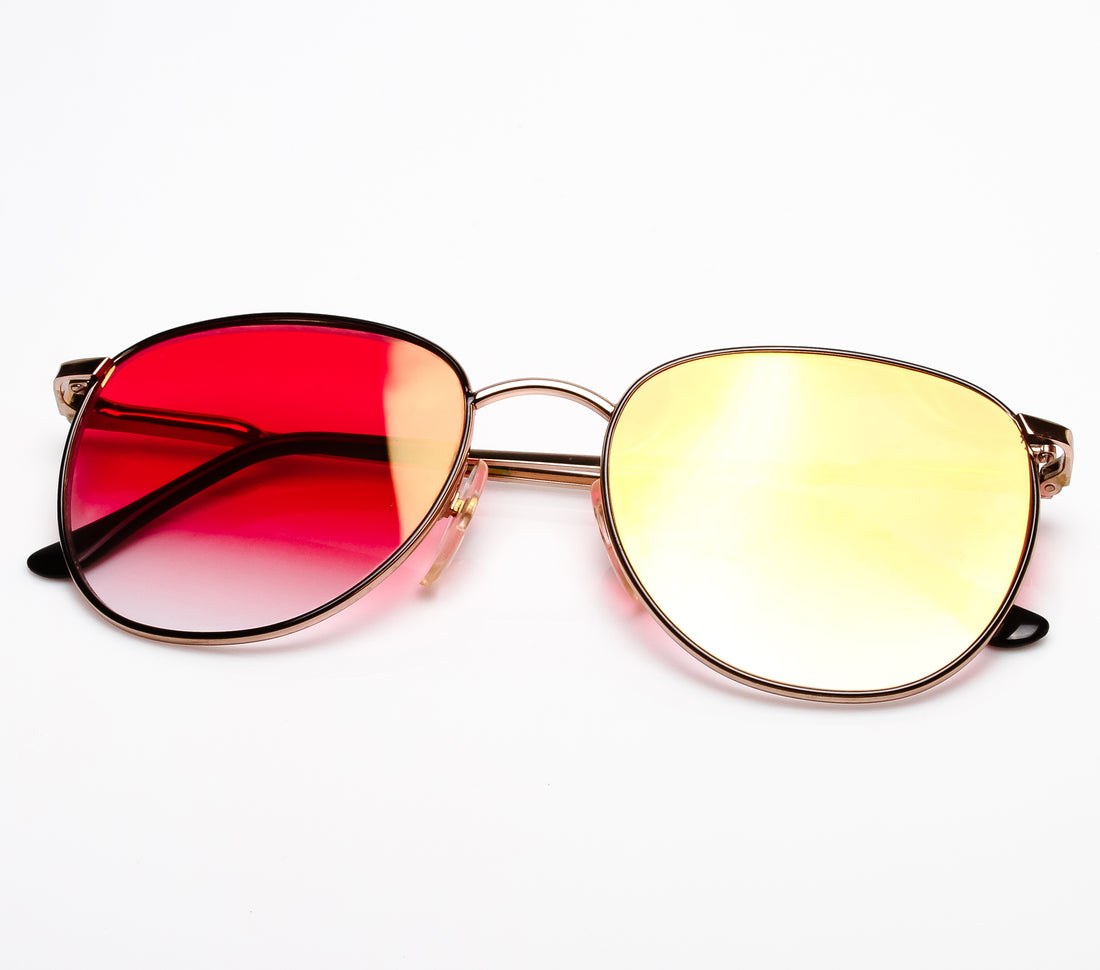 Lennon 10 C3 (Red Gradient Flash Gold Flat Lens)