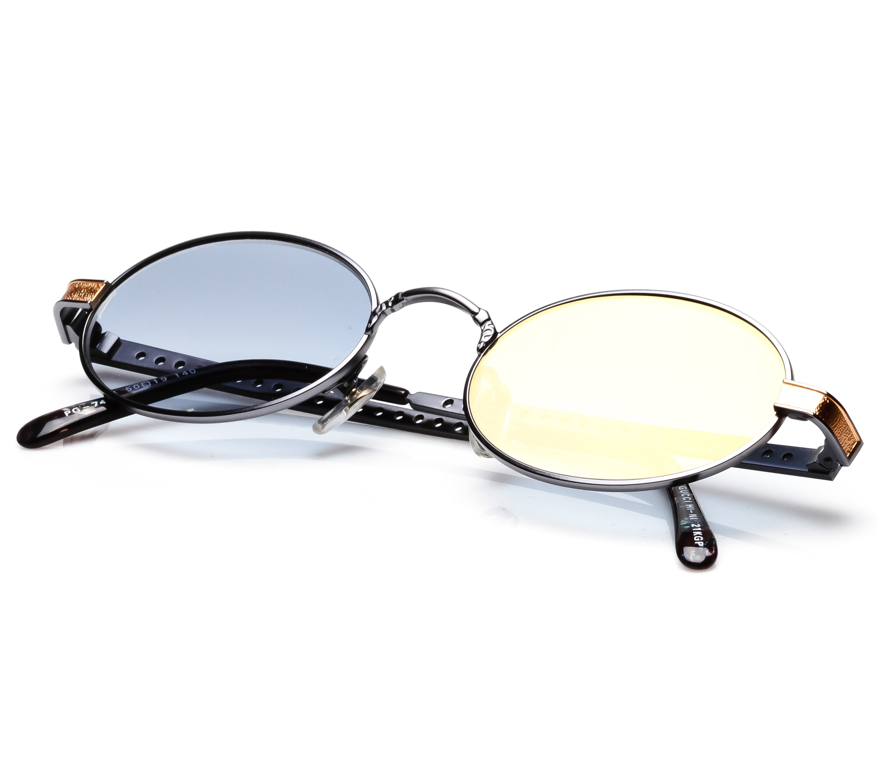 Paolo Gucci 7451 (Light Navy Gradient Flash Gold) – Vintage Frames Company