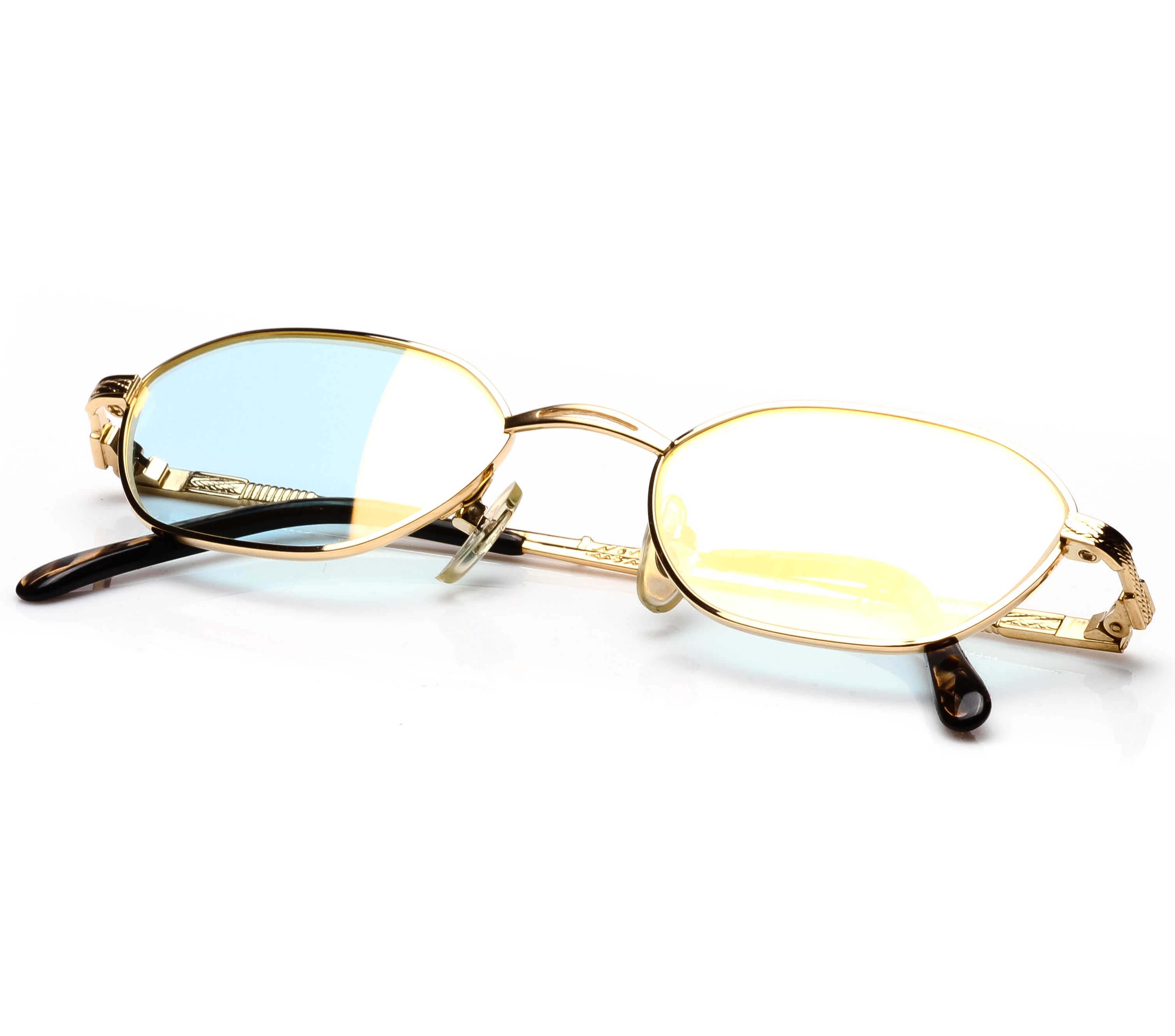Paolo Gucci PG 7307 (Light Blue Flash Gold) – Vintage Frames Company