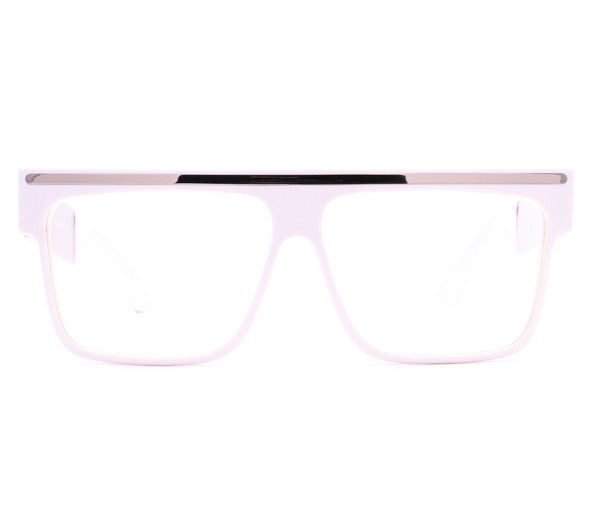 Vintage Frames by Corey Shapiro Love/Hate White/Silver Front