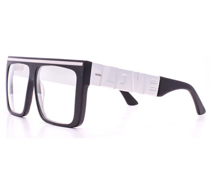 Vintage Frames by Corey Shapiro Love/Hate II Matte Black/Silver Side