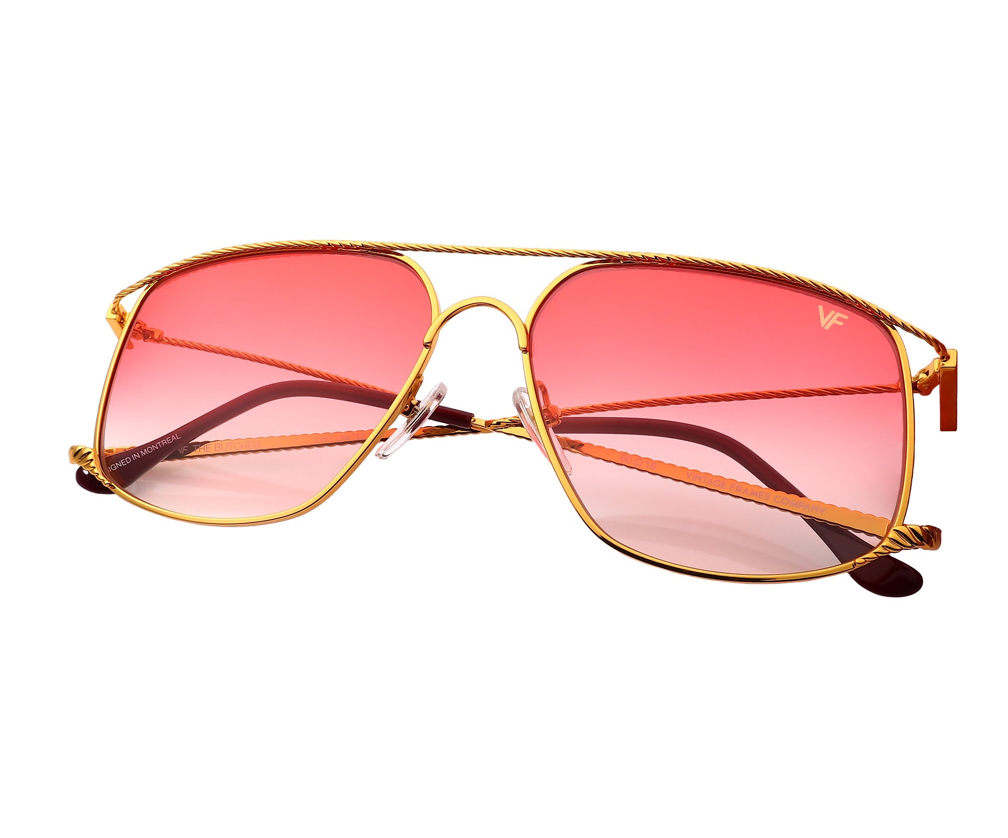 Vintage Frames Company Men's VF Godfather V-Décor Rectangle Sunglasses in  2023