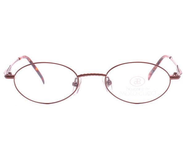 Vintage Paolo Gucci 7423 21k Gold Plated Sunglasses Front