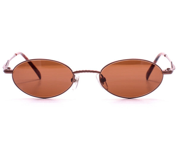 Vintage Paolo Gucci 7423 21k Gold Plated Sunglasses Front