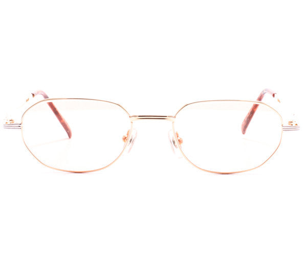 Vintage Paolo Gucci 8106 H1N1 21k Gold Plated Sunglasses Front