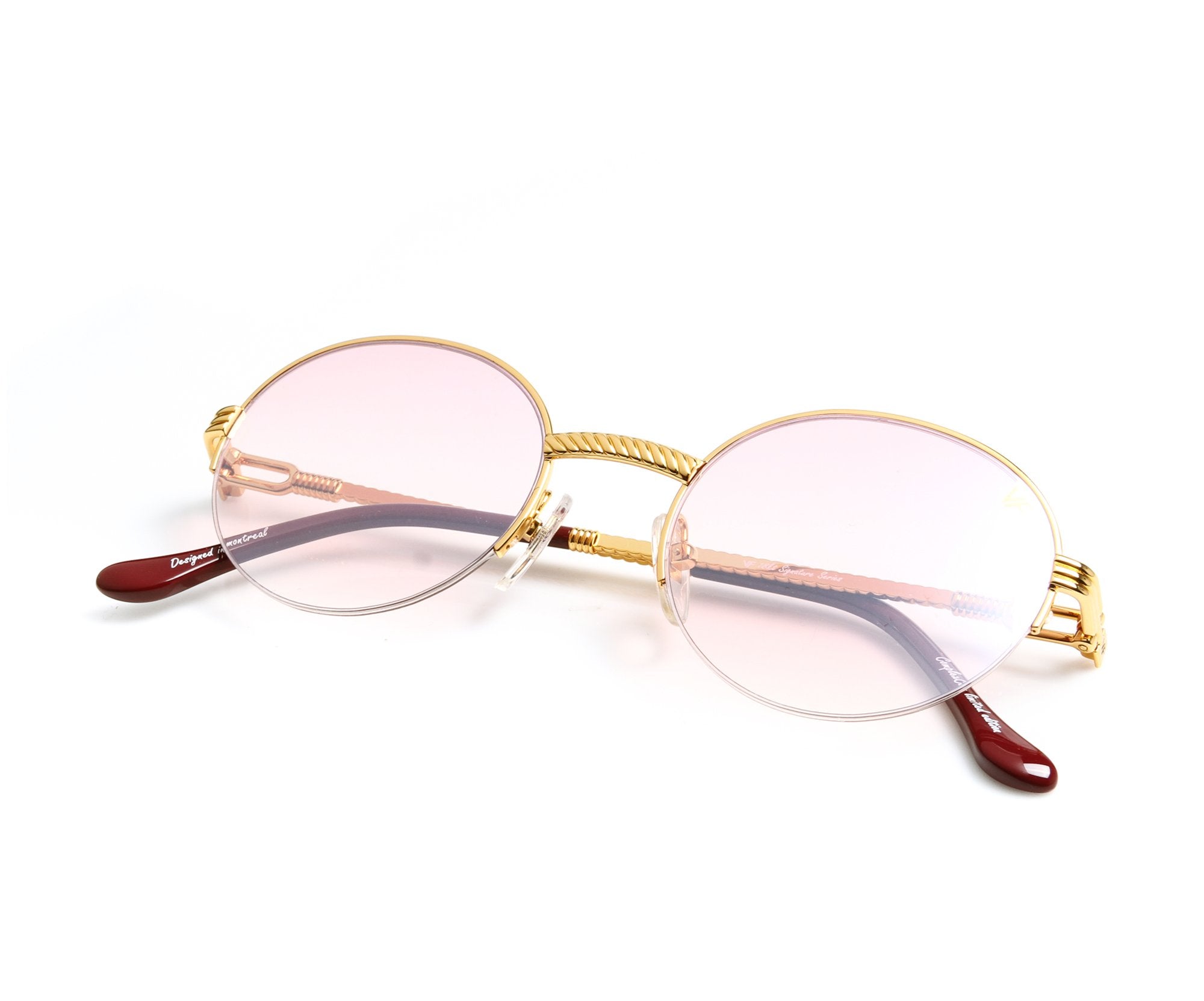 508 Half Rim 18KT Gold – Vintage Frames Company