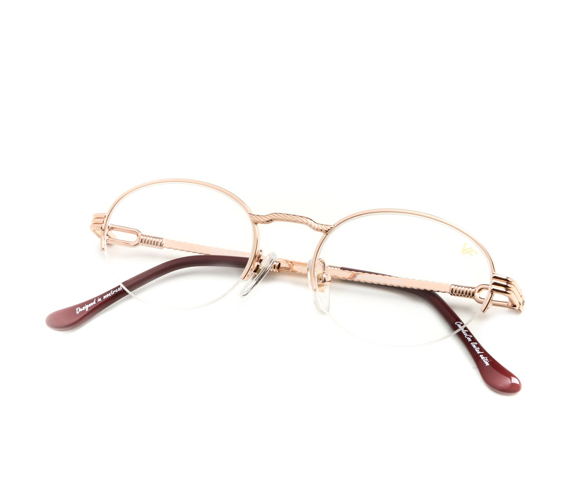 Pac Half Rim 18KT Rose Gold – Vintage Frames Company