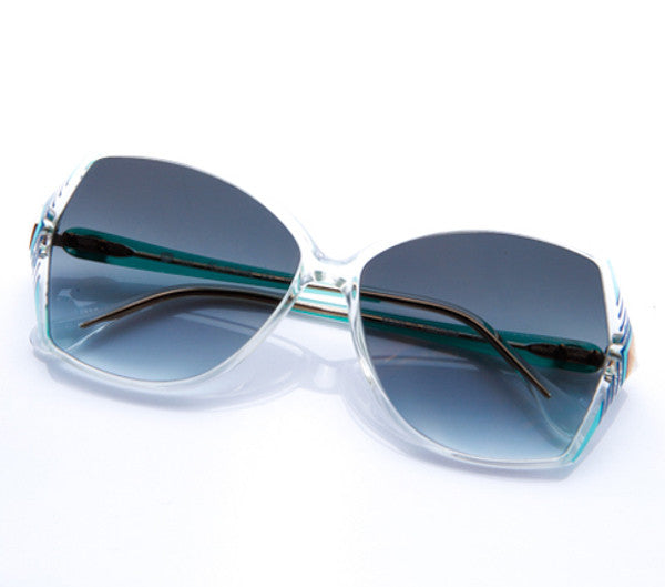 VF by Vintage Frames Paris (Flash Dark Green Gradient Flat Lens)