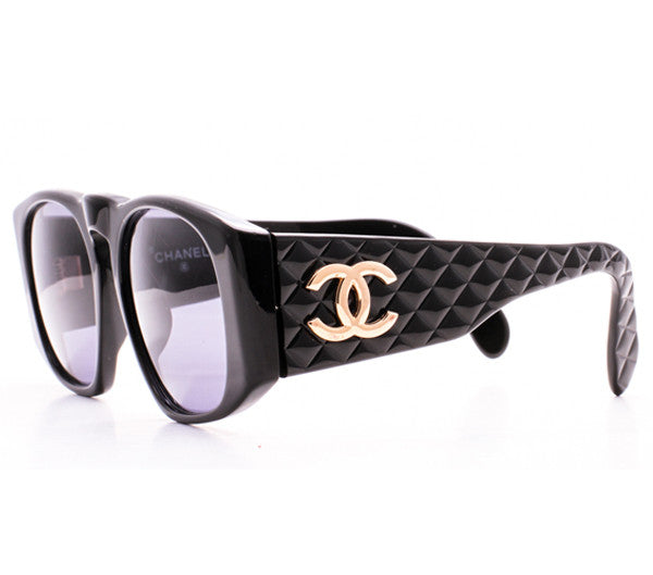 CHANEL sunglasses 01451 94305 COCO Mark Synthetic resin black black Women  Used