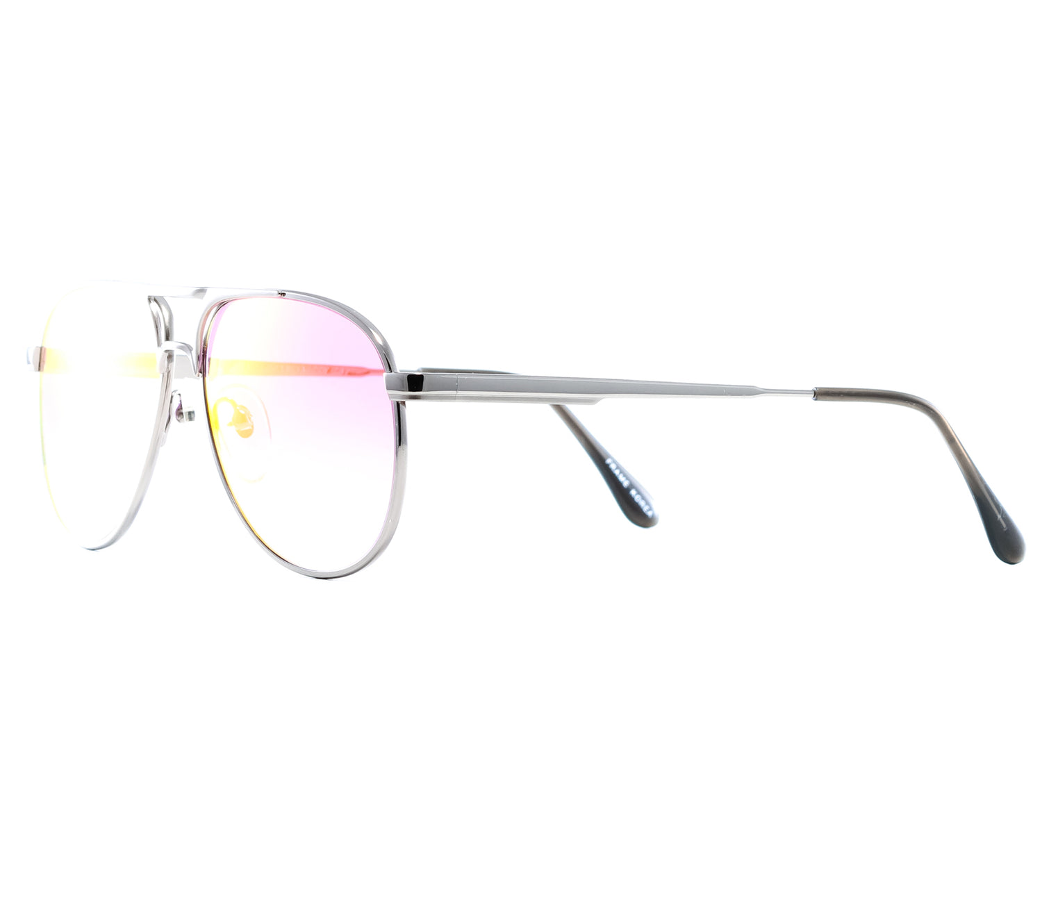 VF by Vintage Frames Grand Master Snatch Drip Platinum (Candy Pink Gradient Yellow Multi Lens) Side