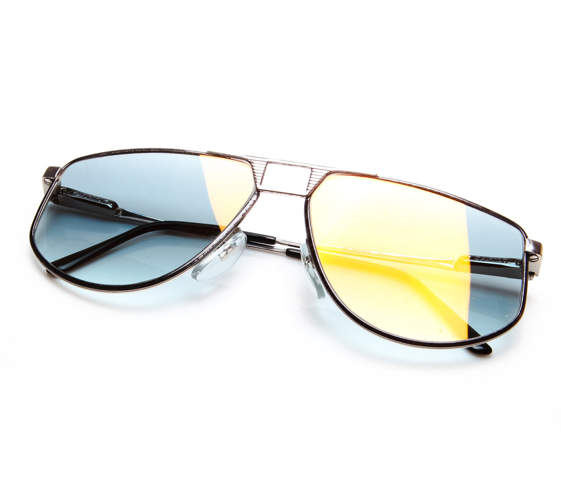 VF by Vintage Frames Snatch Royal (Light Navy Gradient Flash Gold Flat Lens)