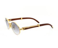 Sunglasses Cartier Gold in Wood - 33242827
