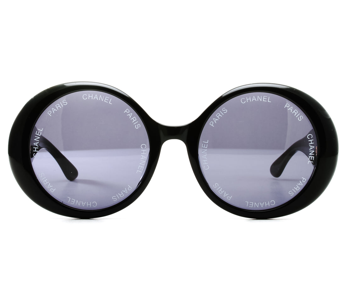 Vintage Chanel Sunglasses 01948 94305 certified Black Round Lunettes Sunglasses IMG_9470_0abdeb94-8041-49df-  main image 3