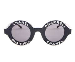 Chanel // X Pharrell 2019 Red & Black Gold Plated Circle Sunglasses – VSP  Consignment