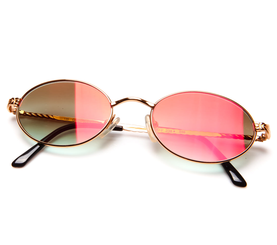 Gianfranco Ferre 238 (Brown Gradient Flash Red Flat Lens)