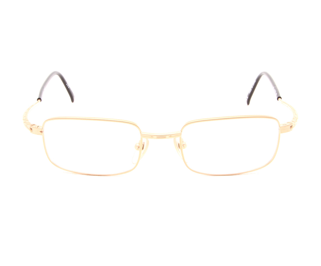 Lunettes Vintage Cat Eye Années 50 SELECTA USA - Or Et Noir, Format 44-22mm, Véritable Rétro !