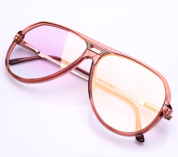 Vintage Frames De Niro Lilac Flash Gradient Zero Base Curve Lenses