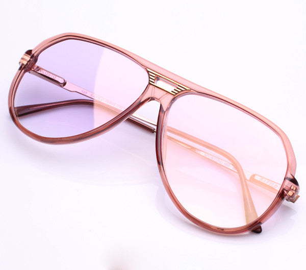 Vintage Frames De Niro Pink Flash Gradient Zero Base Curve Lenses